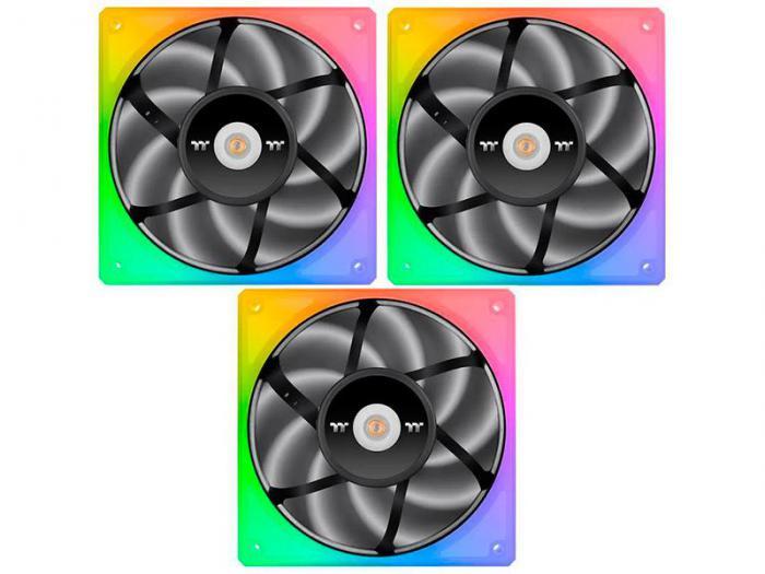 Вентилятор Thermaltake Fan Tt Toughfan 14 RGB Hydraulic Bearing Gen.2 (3 Pack) Black CL-F136-PL14SW-A - фото 1 - id-p212277151