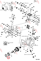 Распределитель (распределительная шайба) гидромотора Bobcat 7241008 для погрузчика Massey Ferguson TH6030, фото 2