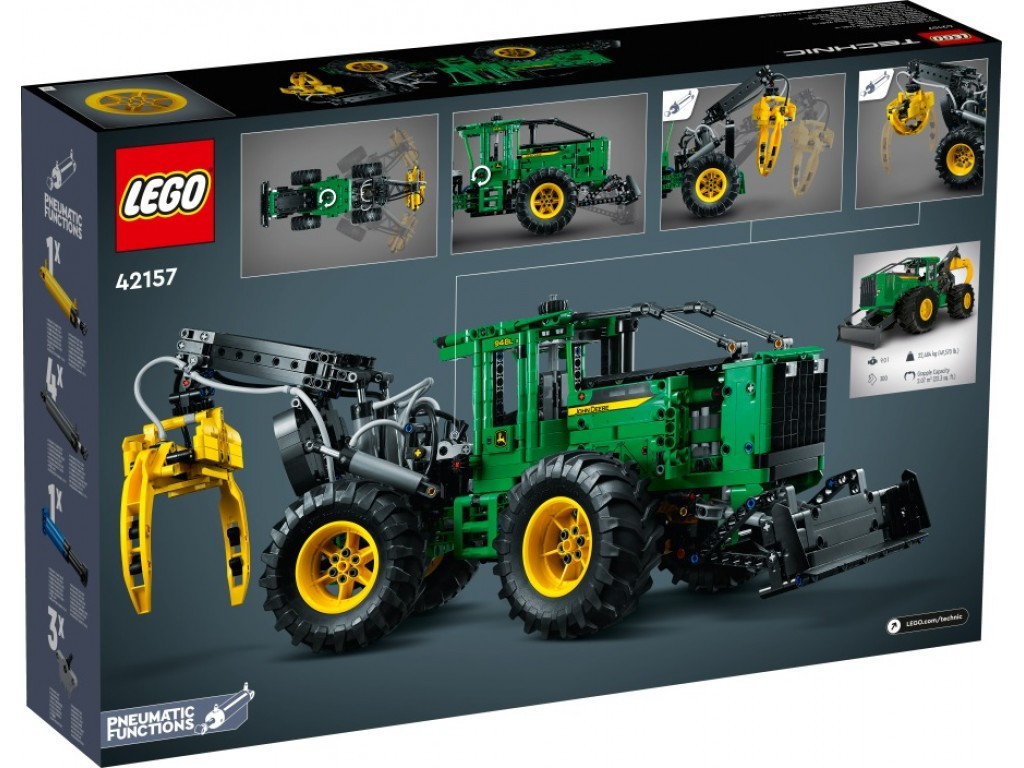 LEGO Technic 42157 Трелевочный трактор John Deere 948L-II - фото 3 - id-p212301352