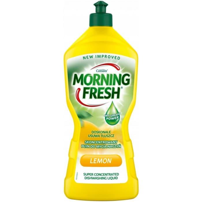 Концентрированное средство для мытья посуды Morning fresh с ароматом лимонa 900 мл - фото 1 - id-p212304839