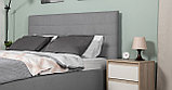 Кровать АМАЛИЯ 160 RUDY-2 1501 A1 color 20 (серебристый серый) Нижегородмебель и К, фото 4