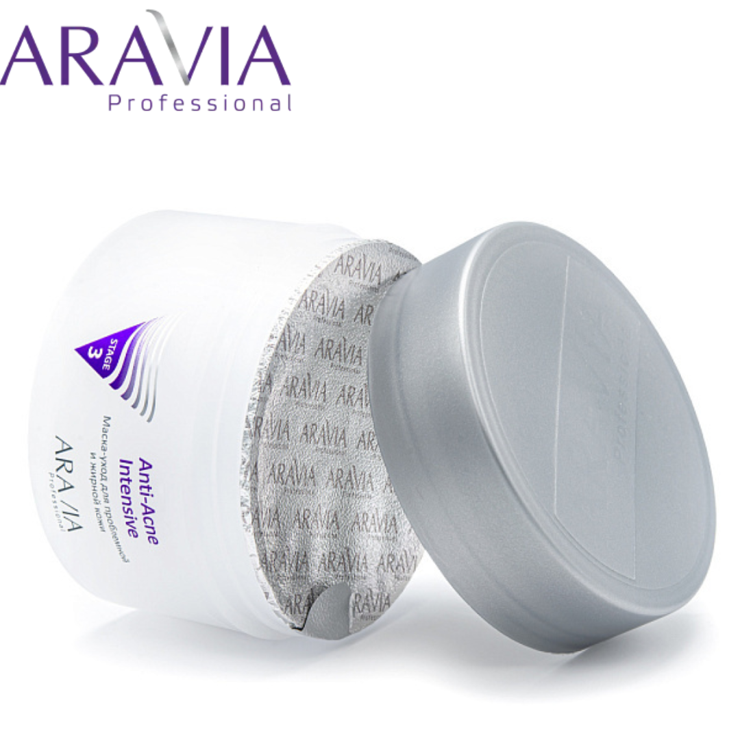 Маска для проблемной и жирной кожи Anti-Acne Intensive Aravia 150мл - фото 4 - id-p212306100