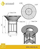 ФАНТАСТИК ГРИЛЬ ВЕЗУВИЙ Ø 1000 (ЧАША+ПОДСТАВКА+ПЛИТА+РЕШЕТКА ЧУГУННАЯ"СТЕЙК" Ø 450ММ+КРЫШКА), фото 6