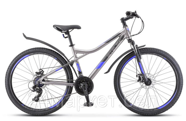 Велосипед 26 Stels Navigator 610 MD V050 (рама 16) (ALU рама) Антрацитовый/синий, LU091645 Stels, фото 2