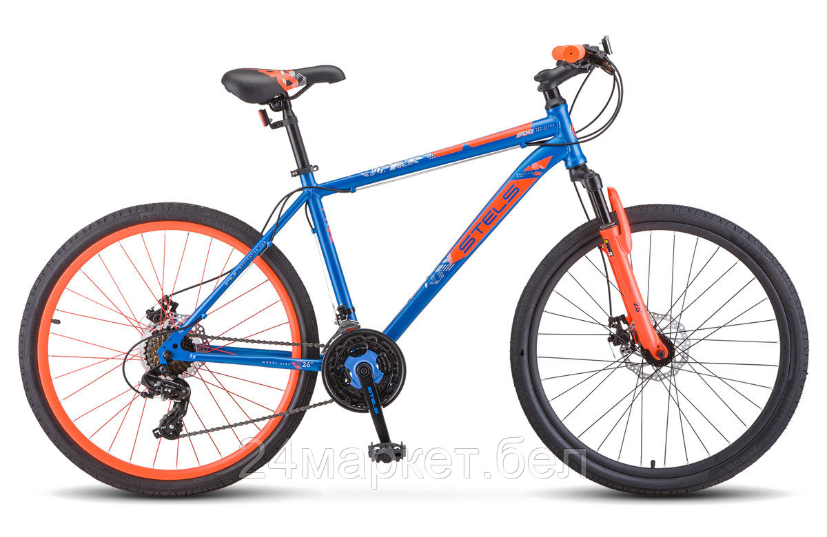 Велосипед 26" Stels Navigator 500 MD F020 (рама 18) Синий/красный, LU088907 Stels - фото 1 - id-p212323474