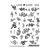 Слайдер Crazy Shine Nails mini LOVE SLIDER 034 (7x10)