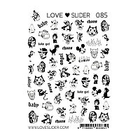 Слайдер Crazy Shine Nails mini LOVE SLIDER 085 (7x10)