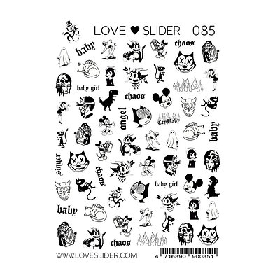 Слайдер Crazy Shine Nails mini LOVE SLIDER 085 (7x10)