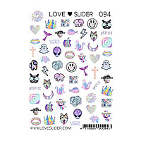 Слайдер Crazy Shine Nails mini LOVE SLIDER 094 (7x10)