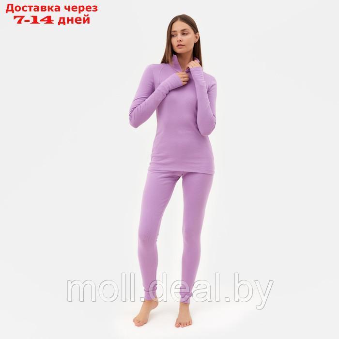 Термобельё женское (лонгслив, лосины) MINAKU цвет фиолетовый, размер 44 - фото 7 - id-p212285039