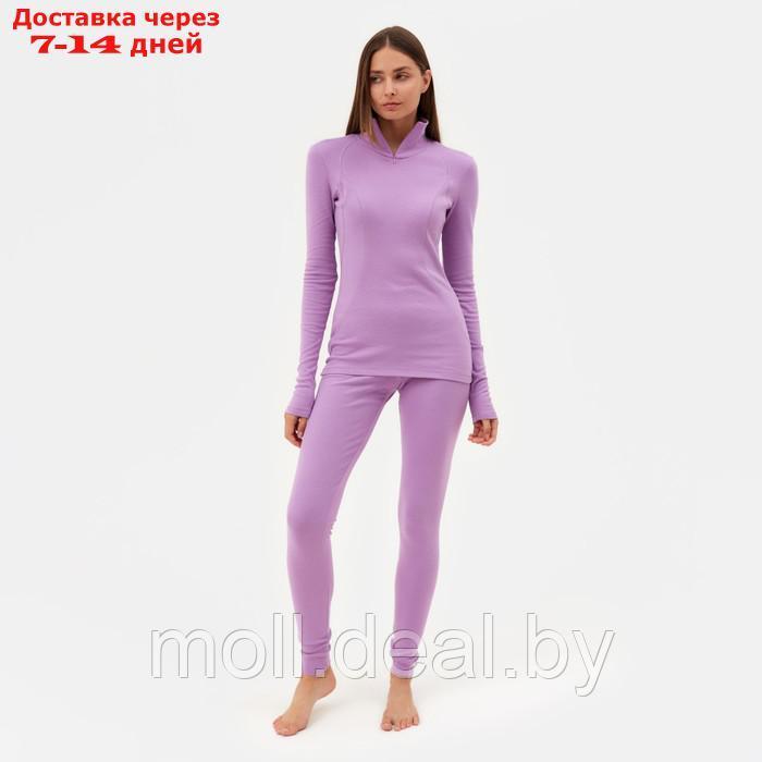 Термобельё женское (лонгслив, лосины) MINAKU цвет фиолетовый, размер 54 - фото 3 - id-p212285040