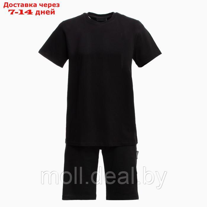 Костюм мужской (футболка/шорты), цвет чёрный/принт МИКС, размер 2XL - фото 9 - id-p212288340