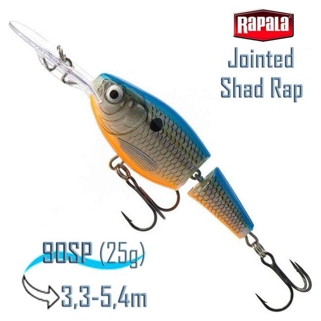 Воблер RAPALA Jointed Shad Rap 09, BSD