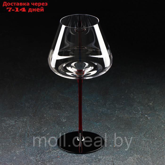 Бокал для вина Magistro "Идеал", 800 мл, 11,5×25 см, цвет красный - фото 2 - id-p212285478