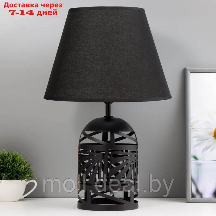 Настольная лампа "Бирма" E14 40Вт черный 27х27х42 см - фото 1 - id-p212288611