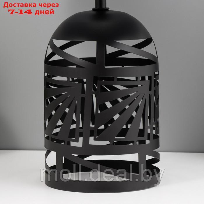 Настольная лампа "Бирма" E14 40Вт черный 27х27х42 см - фото 4 - id-p212288611