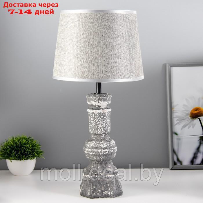 Настольная лампа "Стелла" Е14 40Вт серый 22,5х22,5х45см - фото 1 - id-p212288629