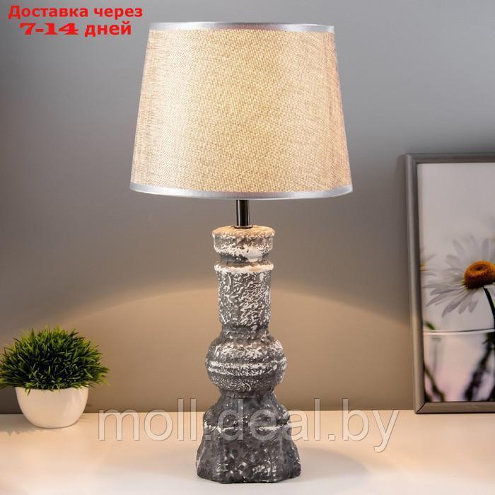 Настольная лампа "Стелла" Е14 40Вт серый 22,5х22,5х45см - фото 2 - id-p212288629