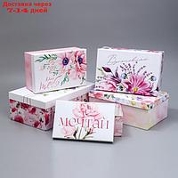 Набор подарочных коробок 5 в 1 "Цветы", 22 × 14 × 8.5 32.5 × 20 × 12.5 см