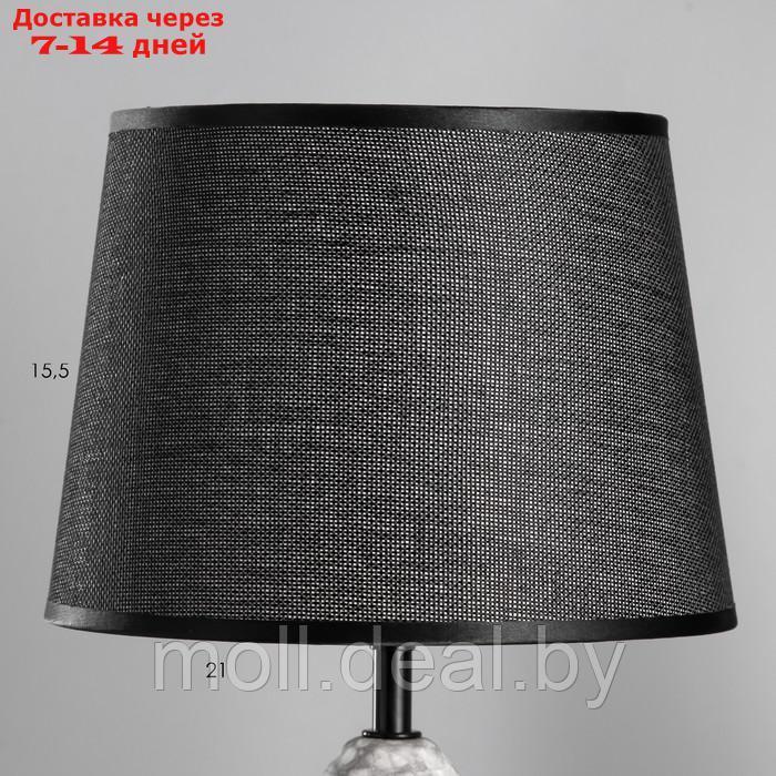 Настольная лампа "Эдда" Е14 40Вт серый 22,5х22,5х37см - фото 3 - id-p212288661
