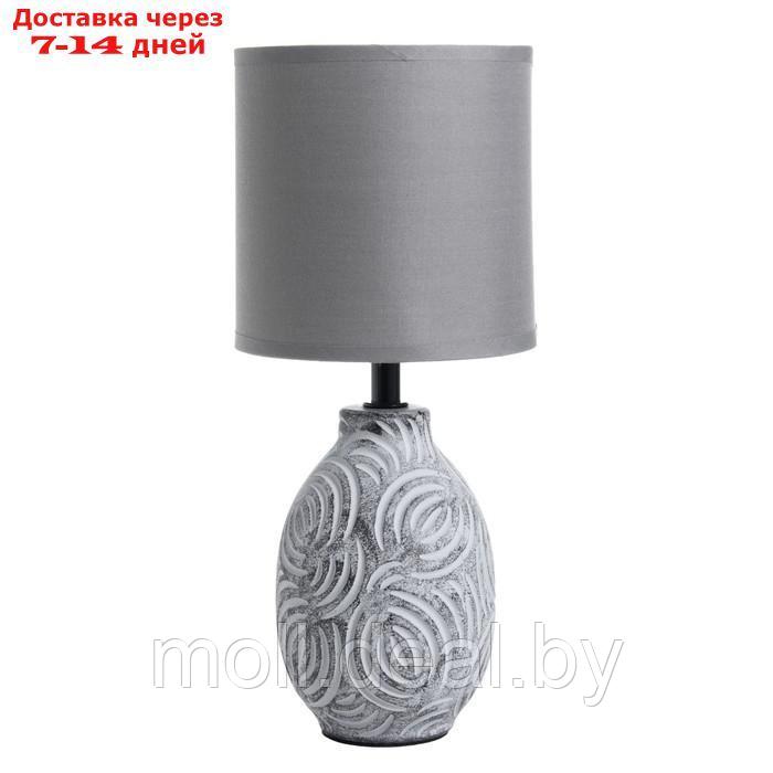 Настольная лампа "Радия" Е14 40Вт серый 12,5х12,5х30см - фото 7 - id-p212288663