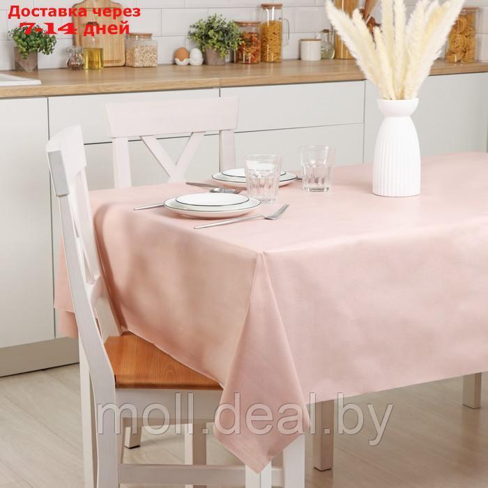 Клеёнка столовая на нетканой основе Доляна "Мини", ширина 137 см, рулон 20 м, цвет розовый - фото 1 - id-p212288736