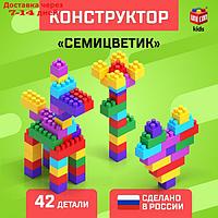 Конструктор №13 "Семицветик" 42 детали