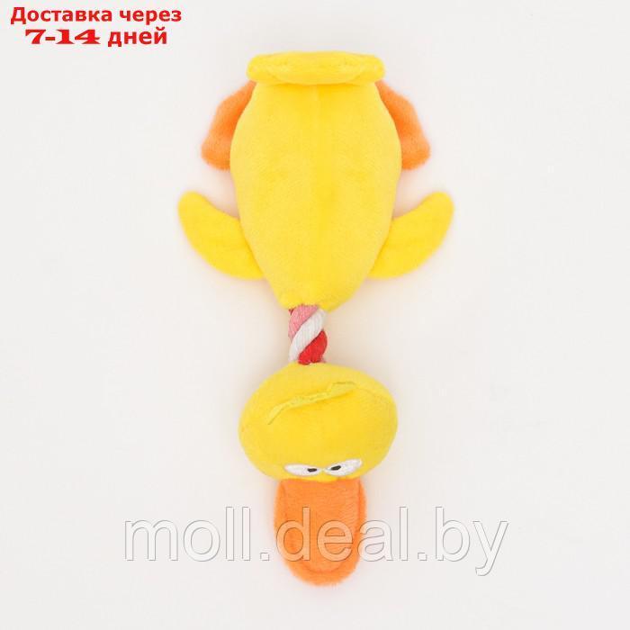 Игрушка текстильная "Утёнок" , 19 х 11,5 см, жёлтая - фото 5 - id-p212288964