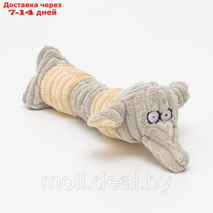 Игрушка текстильная "Пес", 24 х 8 см, серый - фото 5 - id-p212288968