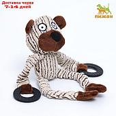 Игрушка текстильная с резиновыми кольцам "Медведь", 26 х 10 см