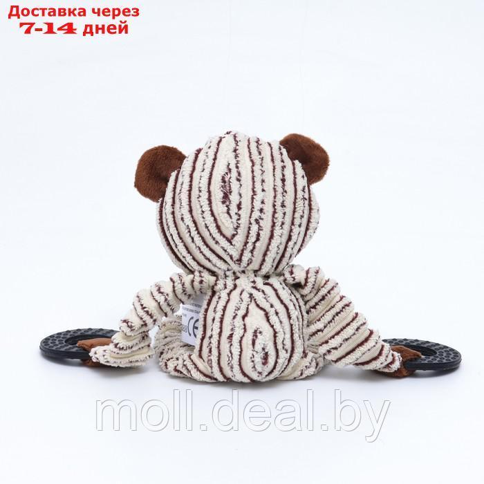 Игрушка текстильная с резиновыми кольцам "Медведь", 26 х 10 см - фото 4 - id-p212288975