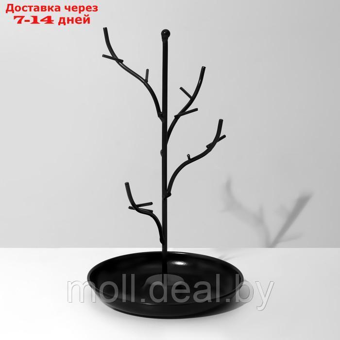 Органайзер универсальный "Деревце на подставке", 14*1,5*24 см, цвет черный - фото 3 - id-p212289054