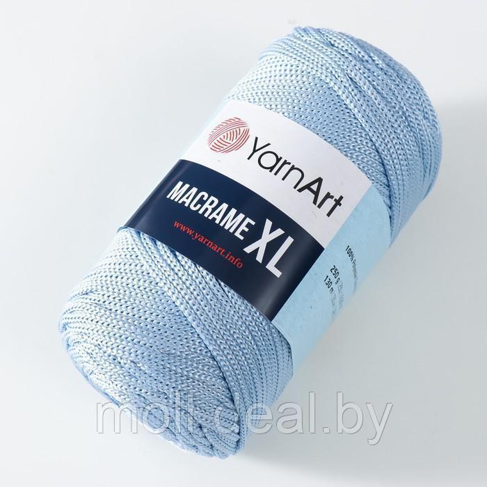 Пряжа "Macrame XL" 100% полиэстер 130м/250г (133 голубой) - фото 2 - id-p212289158