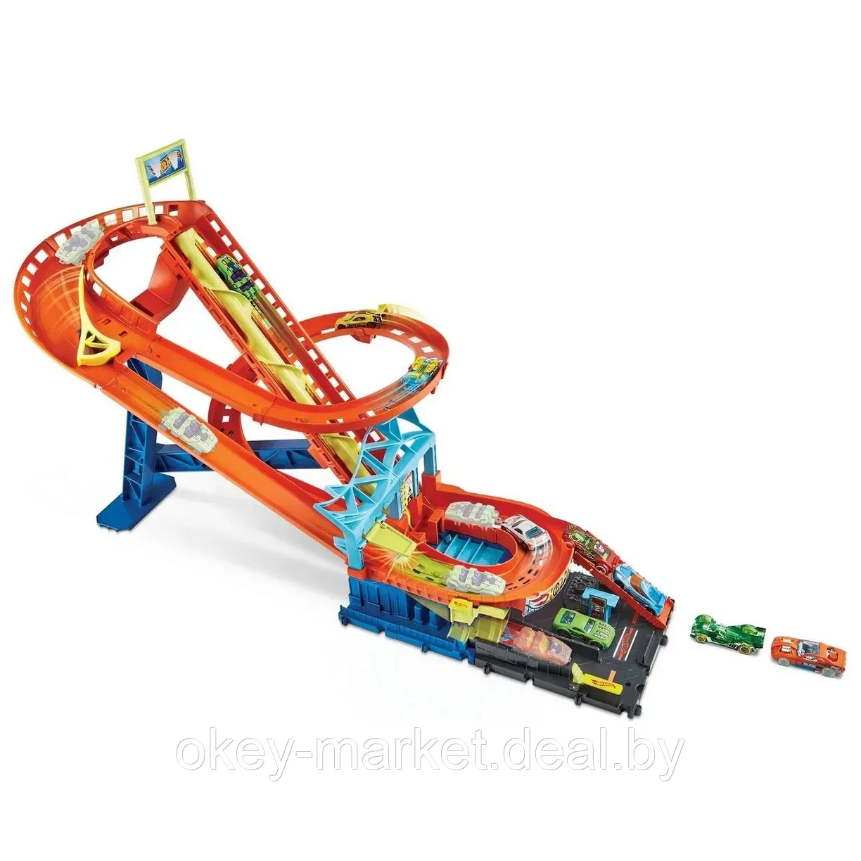 Игровой трек Hot Wheels Сити Американские горки HDP04 - фото 3 - id-p212339829