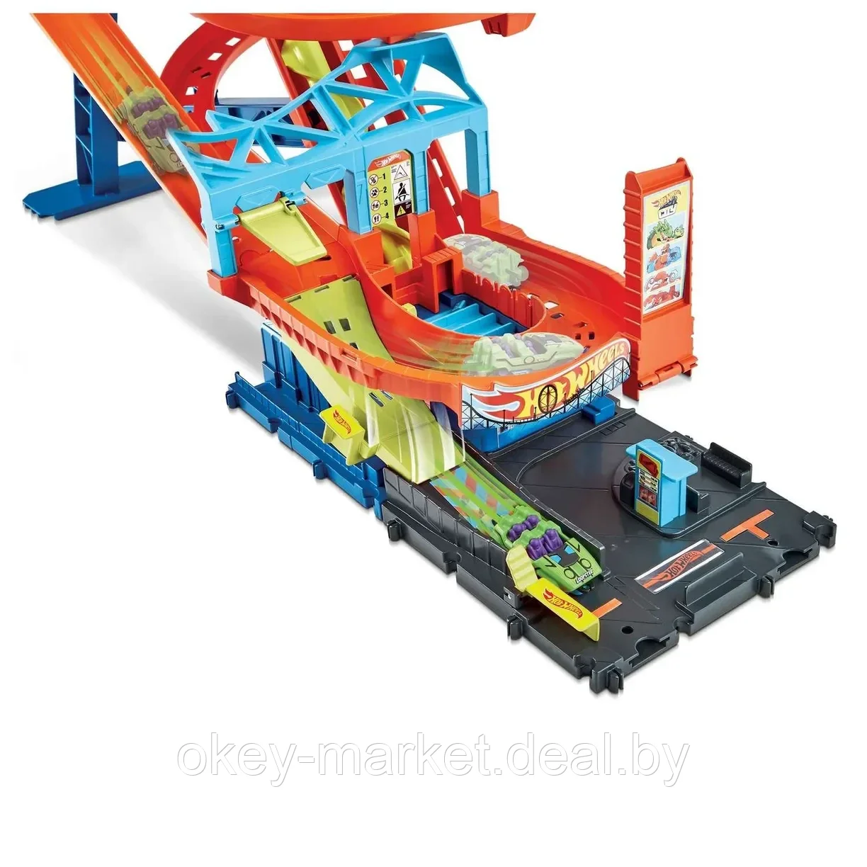 Игровой трек Hot Wheels Сити Американские горки HDP04 - фото 9 - id-p212339829