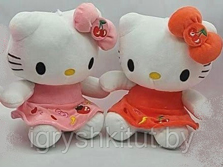Мягкая игрушка Хэллоу Китти Hello Kitty, рост 28 см, разные цвета - фото 1 - id-p212410070