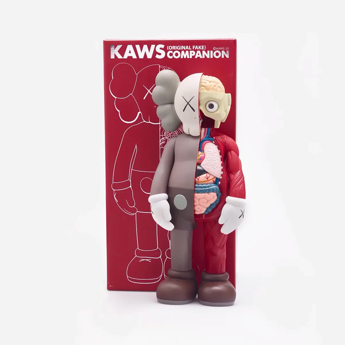 Kaws Dissected Brown Игрушка 40 см - фото 2 - id-p203542238