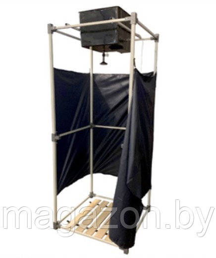 Душевая кабина Метлес с ЭВБО-55, деревянный поддон