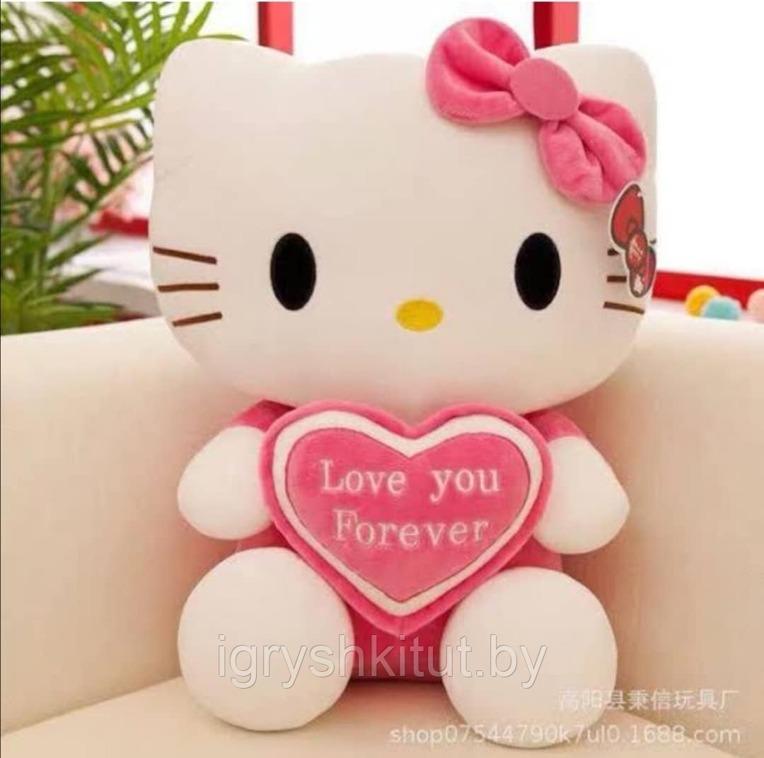 Мягкая игрушка Хэллоу Китти Hello Kitty, рост 35-40 см - фото 1 - id-p212410203