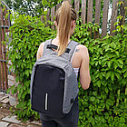 Рюкзак Bobby XL с отделением для ноутбука до 17 дюймов Антивор Фиолетовый, фото 10