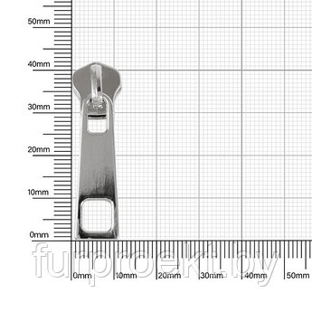 Бегунок 13048 (№5) никель полир на МЕТАЛЛ молнию (для вида К) (16922) Х 2-ой сорт 128686B