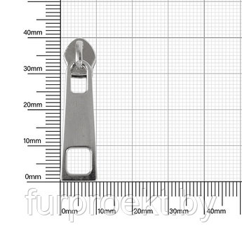 Бегунок 13048 (№5) никель полир на витую молнию (16922) Х 2-ой сорт 127737B