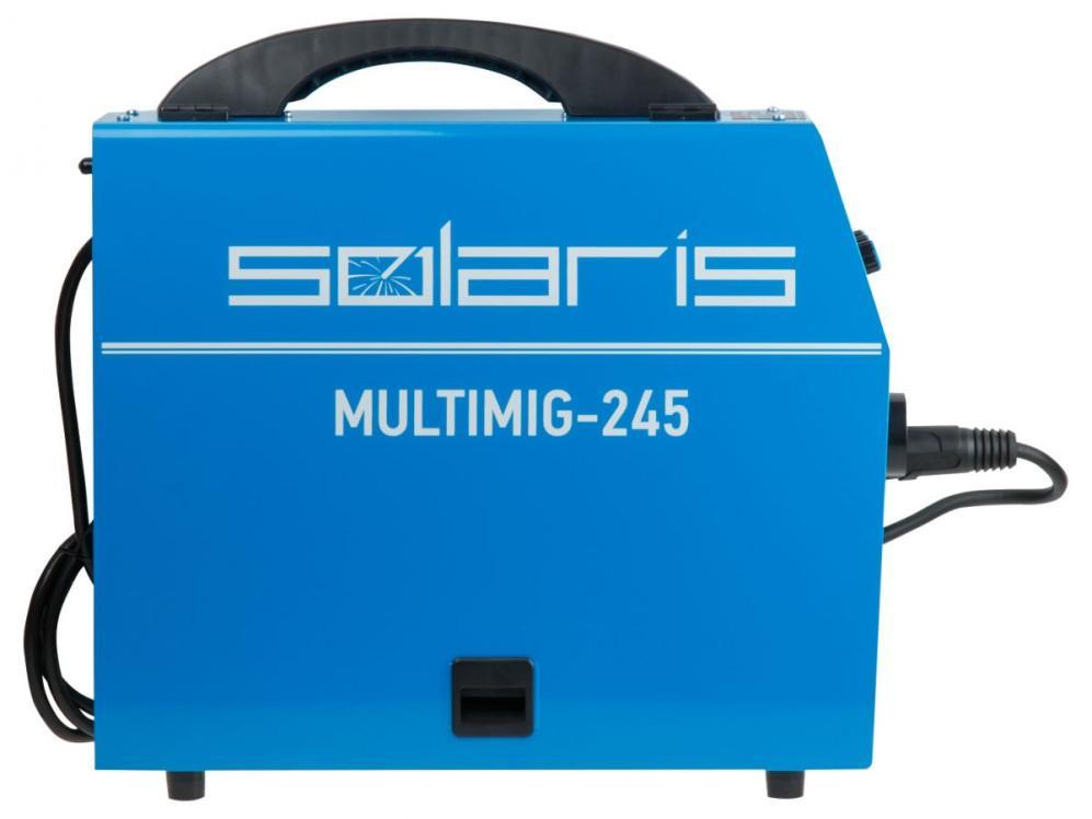 Полуавтомат сварочный Solaris MULTIMIG-245 (230В, MIG/FLUX/MMA/TIG, евроразъем, горелка 3 м, смена полярности, - фото 4 - id-p212412926