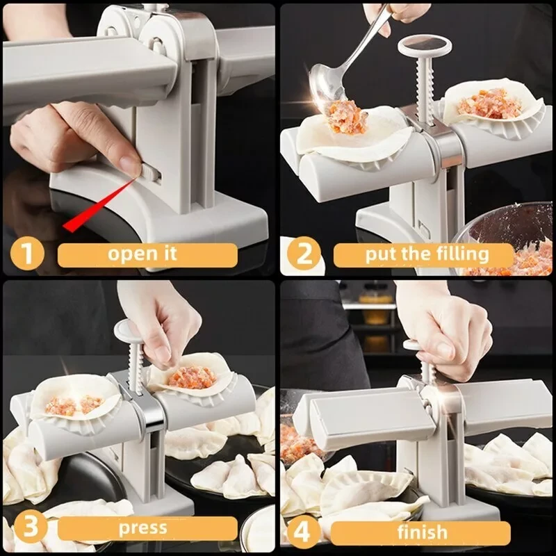 Машинка dumpling mold для лепки вареников, пельменей, пирожков - фото 6 - id-p212411502