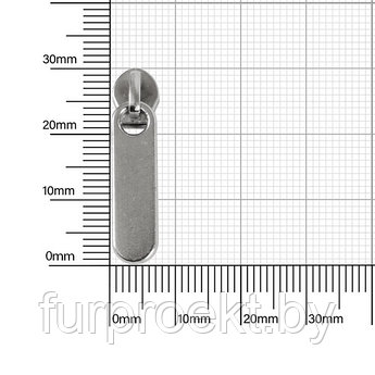 Бегунок ТР 3063 (№2) никель роллинг на витую молнию Х 2-ой сорт 124797В