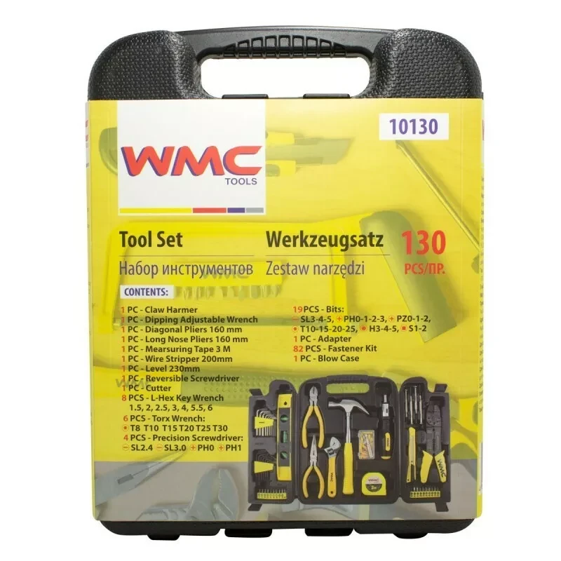 Набор инструментов WMC TOOLS 130 предметов в складном кейсе (WMC-10130) - фото 3 - id-p212411522