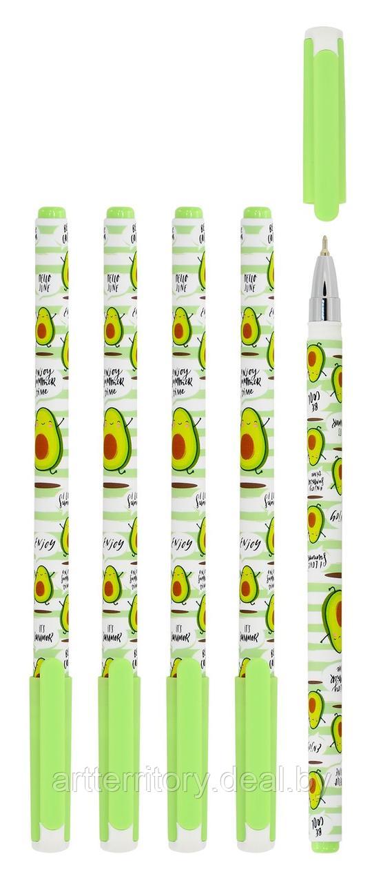 Ручка шариковая, масляная Lorex FOOD ADDICTION.AVOCADO Slim Soft, 0,5 мм (синий) - фото 2 - id-p212418591