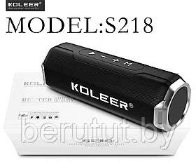 Колонка музыкальная портативная Bluetooth KOLEER S218