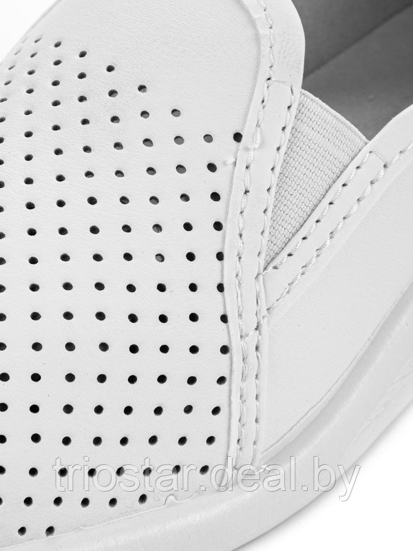 Туфли женские белые кожаные с перфорацией, Молдова - фото 3 - id-p164046420