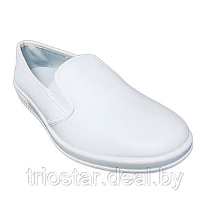 Туфли мужские белые кожаные без перфорации, Молдова